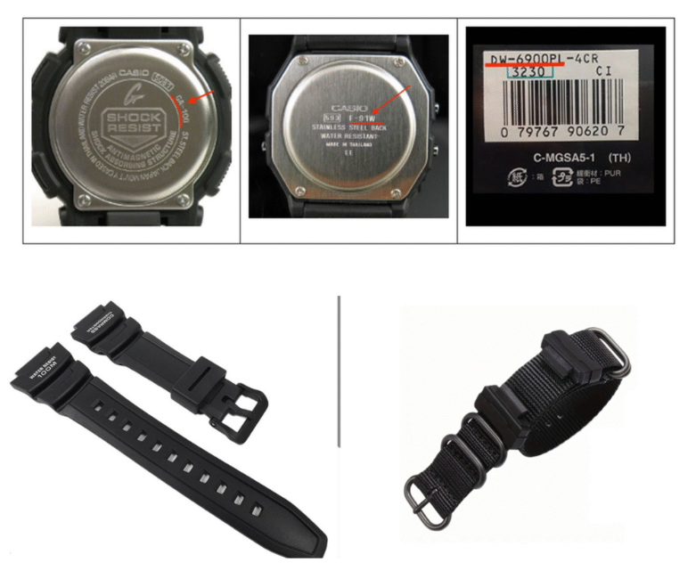 Correas y brazaletes para relojes CASIO