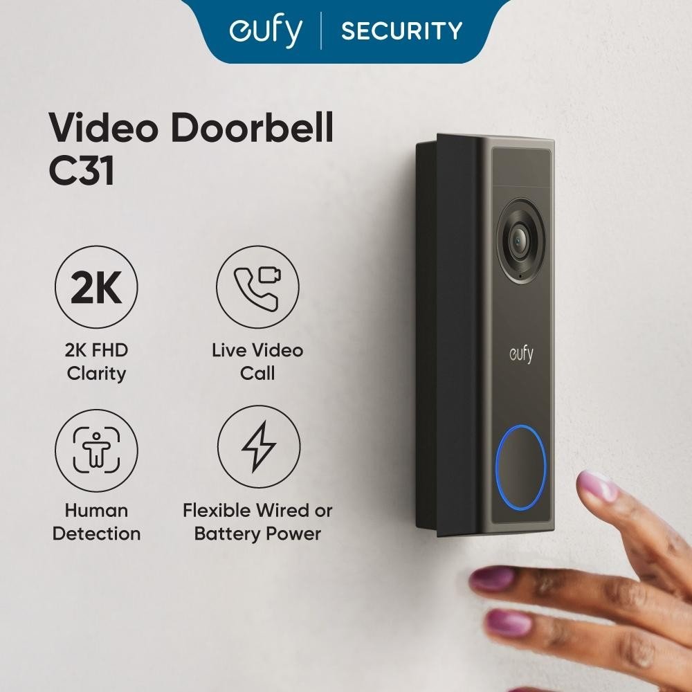 Eufy Video Doorbell C31 instalado