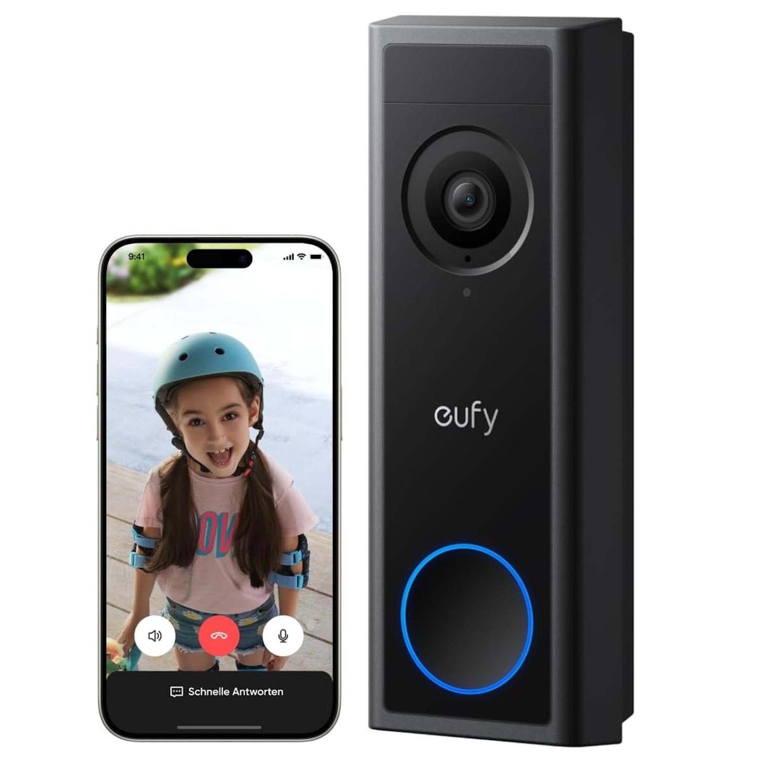 Eufy C30 con llamada en el móvil